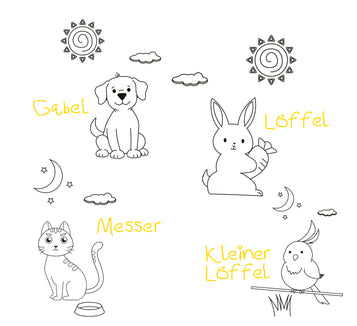 Kinderbesteck LITTLE FRIENDS 4-tlg.