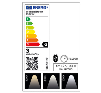 LED-Tischlampe SOLE schwarz