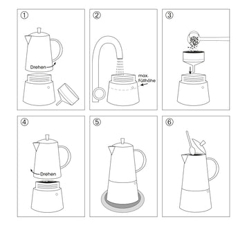 Espressokocher FIGARO 4T, Olive