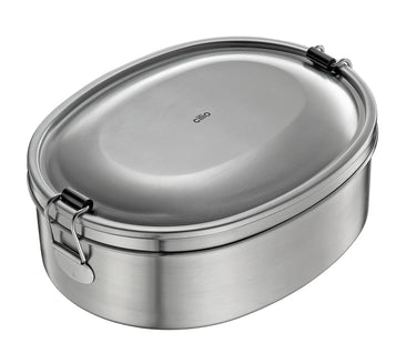 Lunch Box MONTE oval, Edelstahl