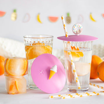 Glasabdeckung – mit Figur – Set, 4-teilig