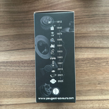 Peugeot Madras Salzmühle 16cm Holz/Edelstahl schoko