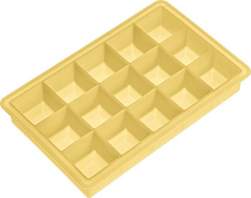 Silikon Eiswürfel-Bereiter 4x4 cm Maisgelb