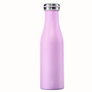 Isolier-Flasche Edelstahl 0,5l flieder