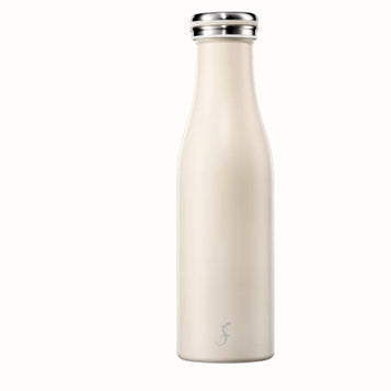 Isolier-Flasche Edelstahl 0,5l ivory