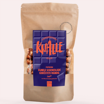 Dunkle Schokolade Geröstete Mandel Knalle Popcorn 100g