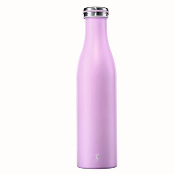 Isolier-Flasche Edelstahl 0,75l flieder