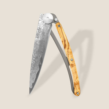 Deejo Damas 88 37g Damastmesser Olivenholz