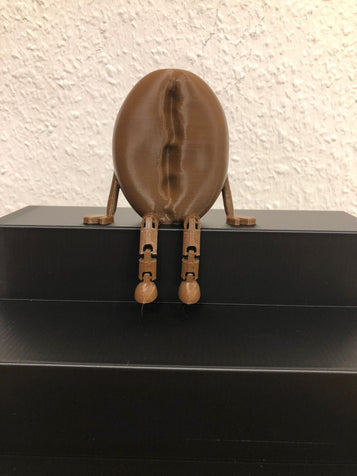 3D Flexi Kaffeebohne dunkelbraun