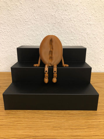 3D Flexi Kaffeebohne hellbraun