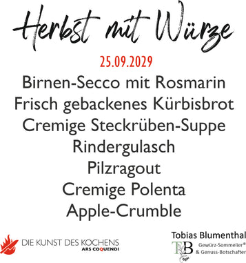 Koch-Seminar Herbst mit Würze 25.09.2027