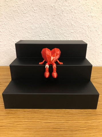 3D Flexi Herz klein metallic