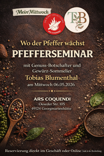 WO DER PFEFFER WÄCHST - SEMINAR. MEIN MITTWOCH - 06.05.2026