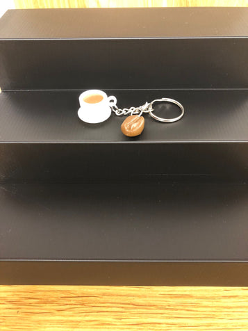 3D Flexi Schlüsselanhänger Kaffeetasse mit Bohne