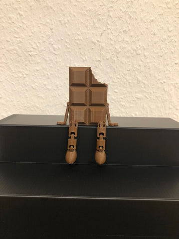 3D Flexi Schokolade angebissen
