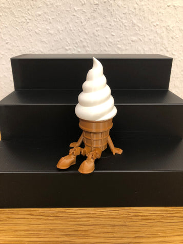 3D Flexi Softeiswaffel weiß