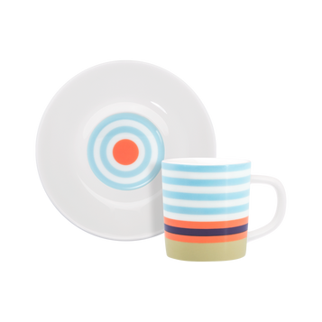 Espressotasse + Unterteller 'Positano'