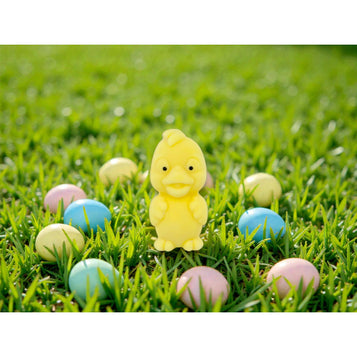 Osterküken mit Schleife