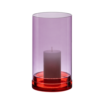 Windlicht groß 'Lucius' violett