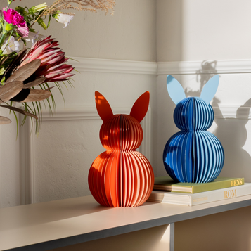Papierhasen Tulip, 2er-Set